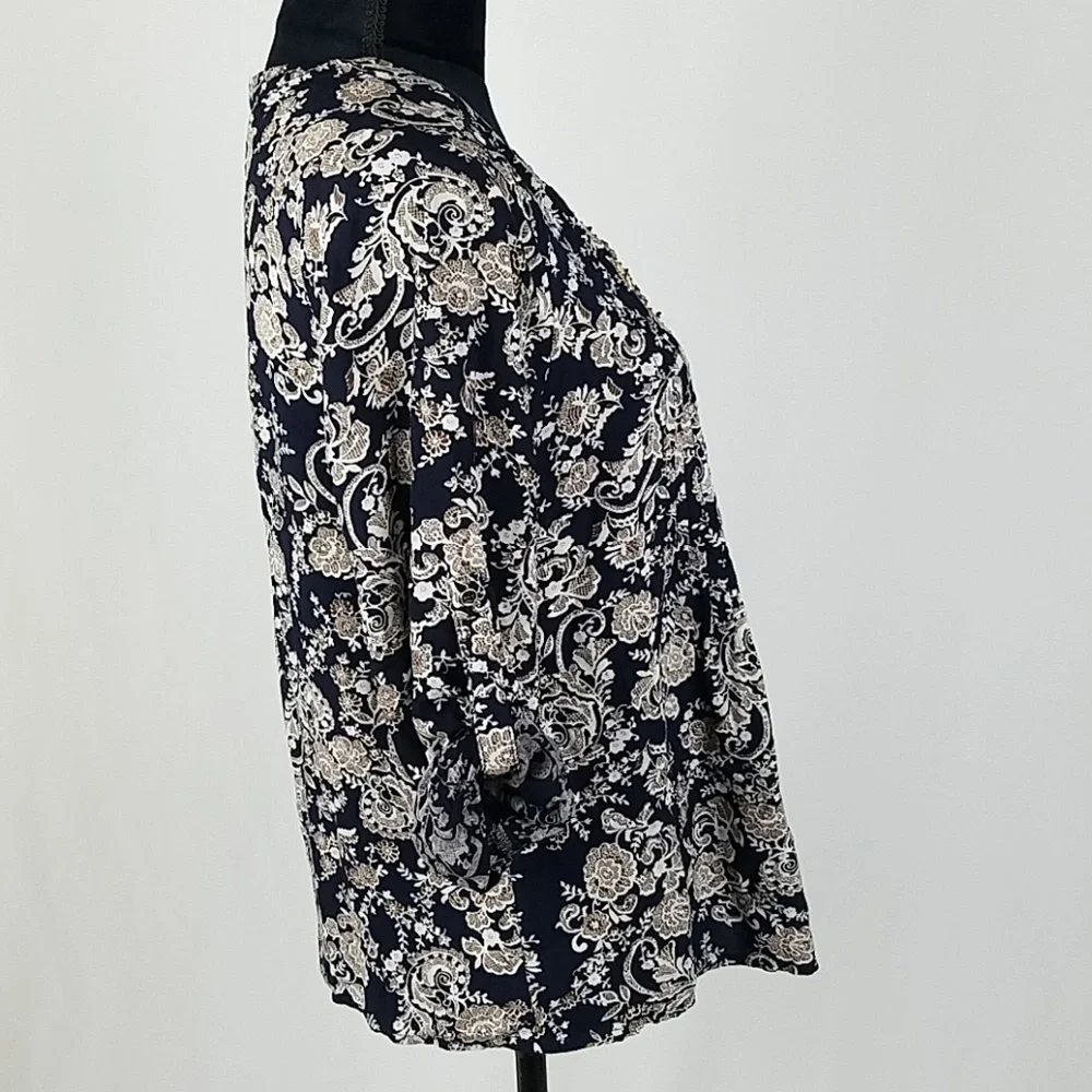 Skies Are Blue women SP blouse‎ peasant embroidered